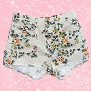 Citizens of Humanity denim floral shorts!